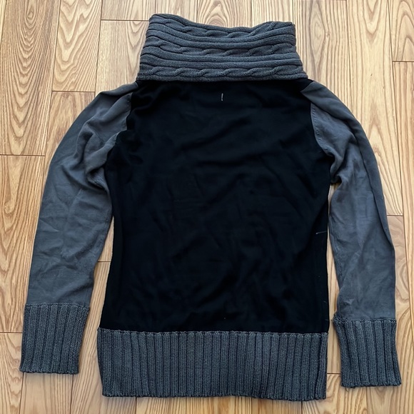 Grey And Black Cowl Neck Sweater - Picture 5 of 6